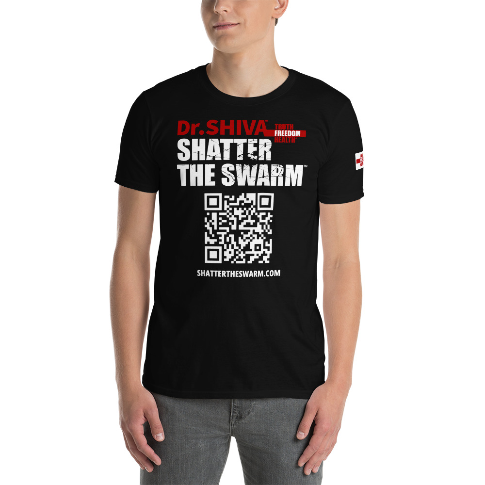 SHATTER THE SWARM™ Short-Sleeve Unisex T-Shirt – Black