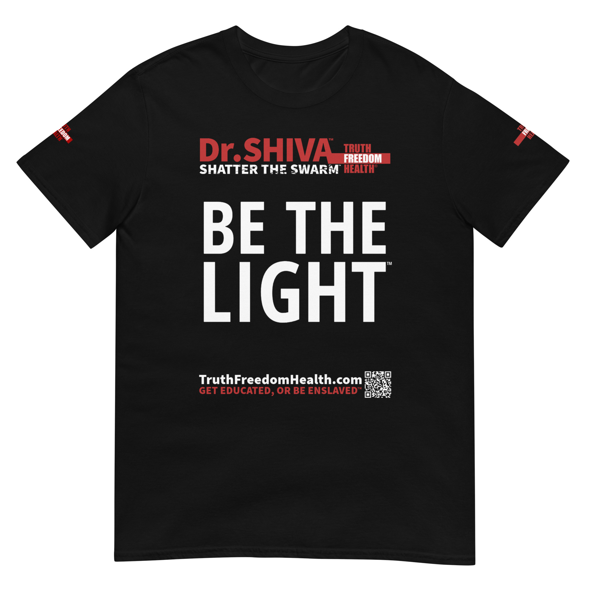 Short-Sleeve Unisex T-Shirt – Black – BE THE LIGHT™