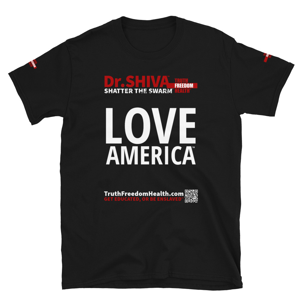 Short-Sleeve Unisex T-Shirt – Black – LOVE AMERICA™