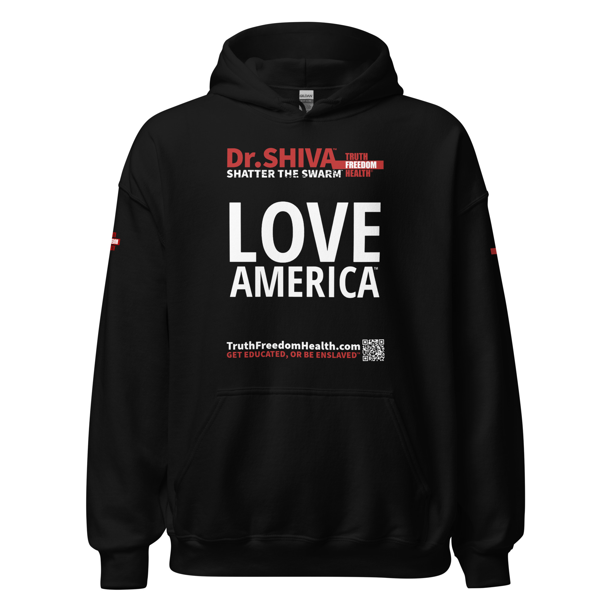 Unisex Hoodie – Black – LOVE AMERICA™