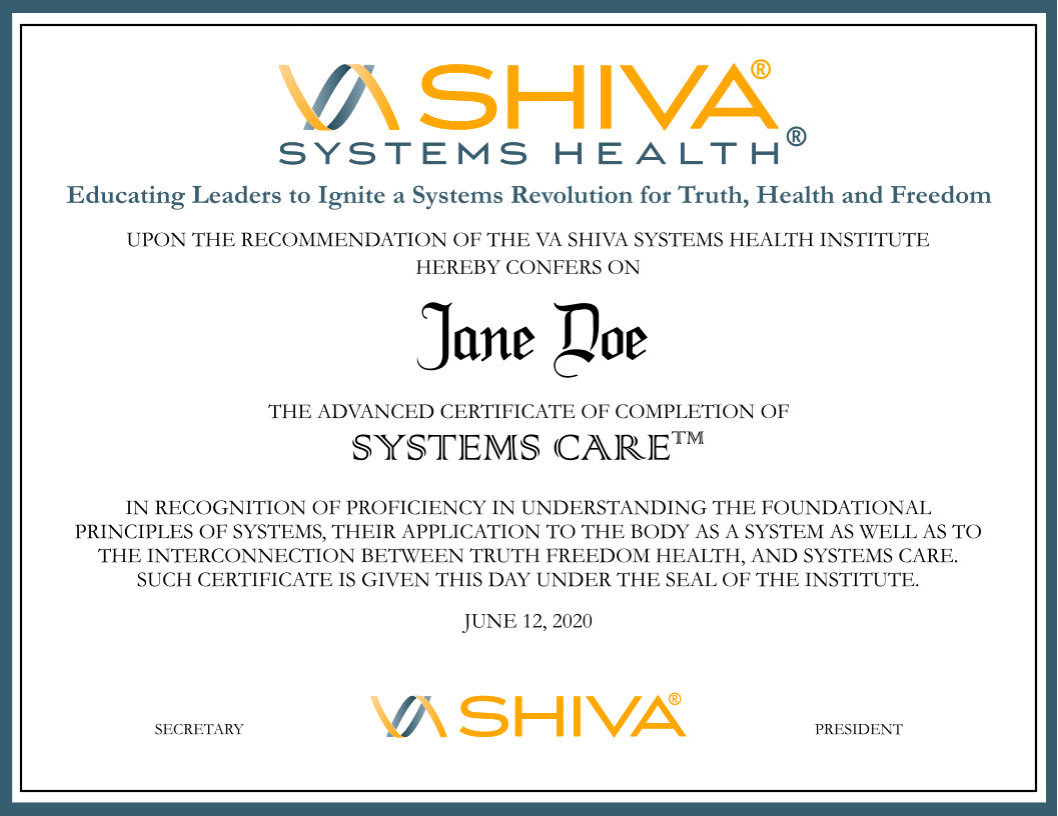 VA SHIVA® Systems Health® Systems Care™