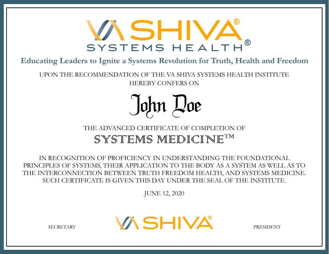 VA SHIVA® Systems Health® Systems Medicine™