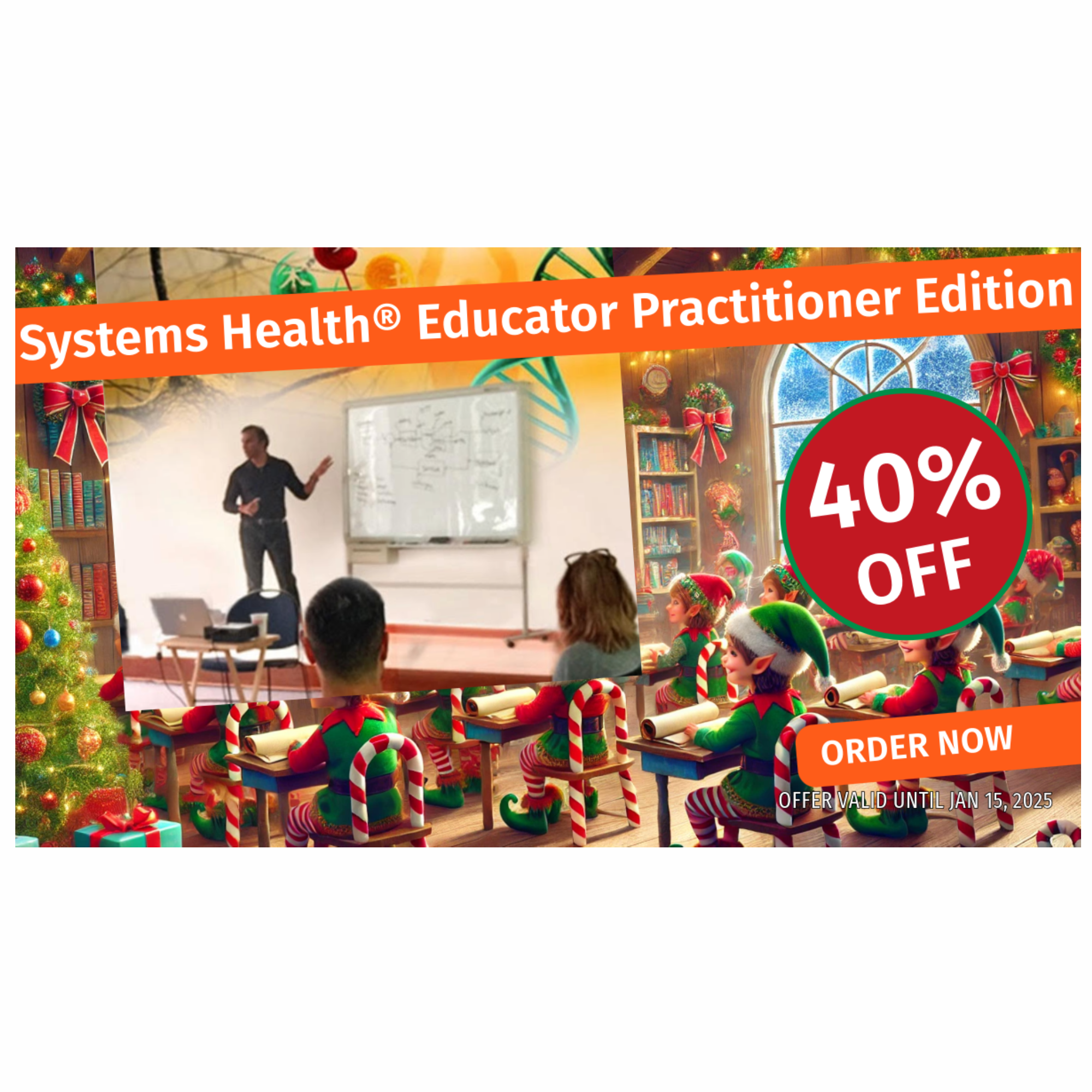 Dr.SHIVA Systems Health® Educator Practitioner Edition Training & Certification Program. Holiday Offer. Use Coupon Code JINGLE24 to receive 40% Off.